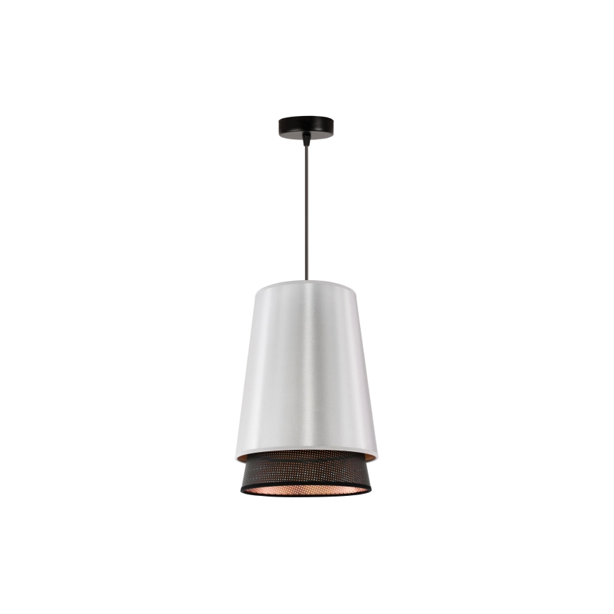Duolla - Lühter BELL SHINY 1xE27/15W/230V d. 25 cm hõbedane/must