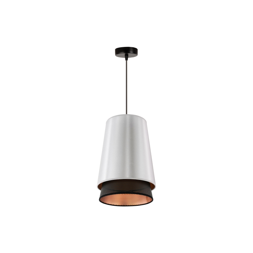 Duolla - Lühter BELL SHINY 1xE27/15W/230V d. 25 cm hõbedane/must