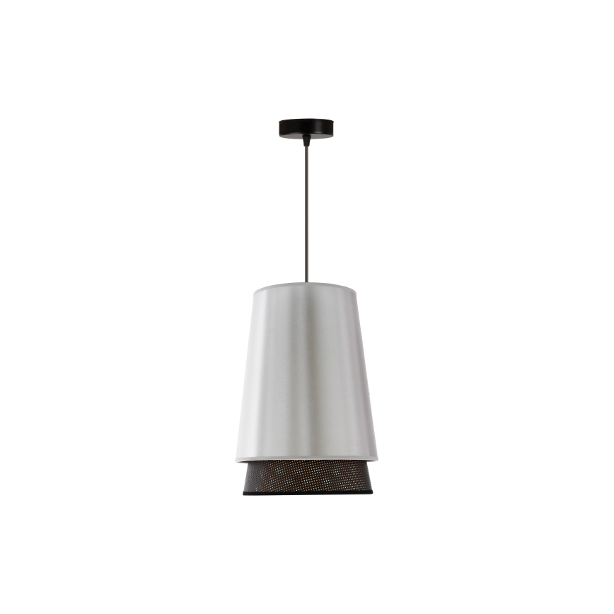 Duolla - Lühter BELL SHINY 1xE27/15W/230V d. 25 cm hõbedane/must