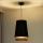Duolla - Lühter BELL SHINY 1xE27/15W/230V d. 25 cm must/vask