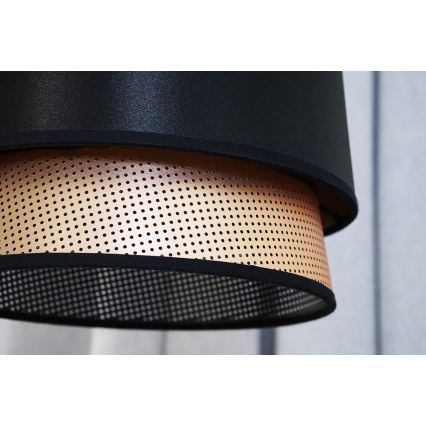 Duolla - Lühter BELL SHINY 1xE27/15W/230V d. 25 cm must/vask