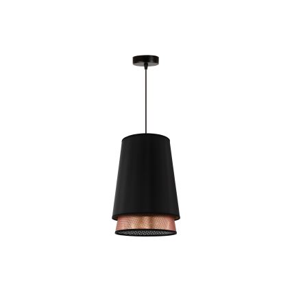 Duolla - Lühter BELL SHINY 1xE27/15W/230V d. 25 cm must/vask