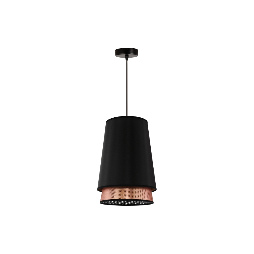 Duolla - Lühter BELL SHINY 1xE27/15W/230V d. 25 cm must/vask
