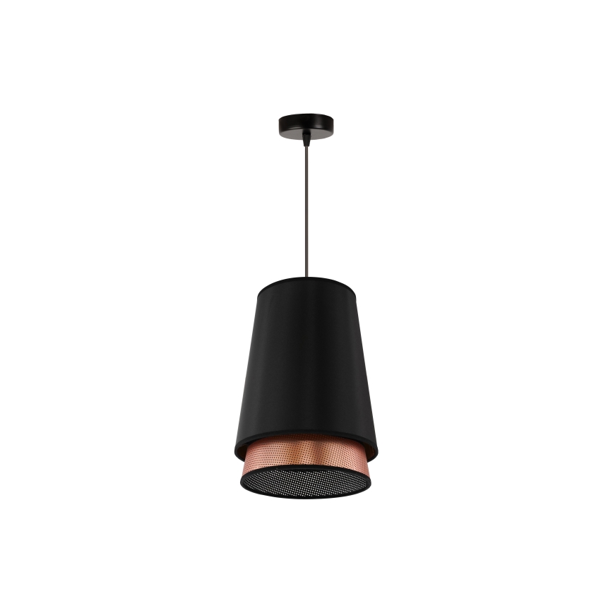 Duolla - Lühter BELL SHINY 1xE27/15W/230V d. 25 cm must/vask