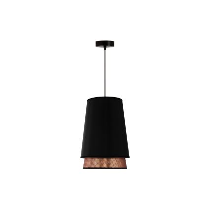 Duolla - Lühter BELL SHINY 1xE27/15W/230V d. 25 cm must/vask