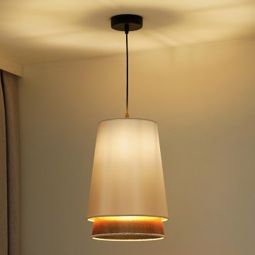 Duolla - Lühter BELL SHINY 1xE27/15W/230V d. 25 cm valge/vask