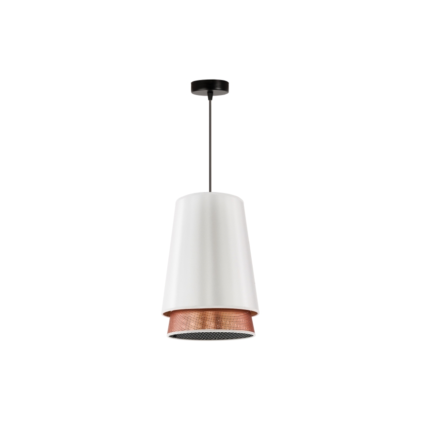 Duolla - Lühter BELL SHINY 1xE27/15W/230V d. 25 cm valge/vask