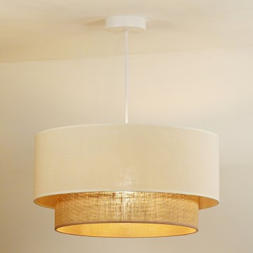 Duolla - Lühter BOHO 1xE27/15W/230V beež/pruun