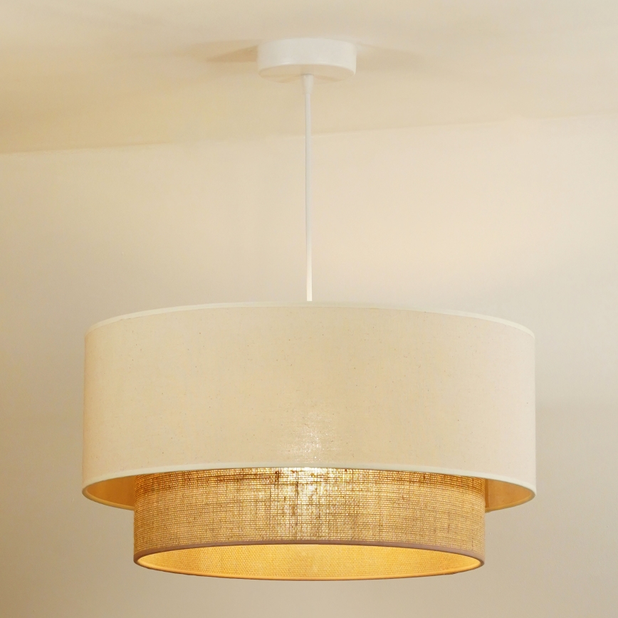 Duolla - Lühter BOHO 1xE27/15W/230V beež/pruun