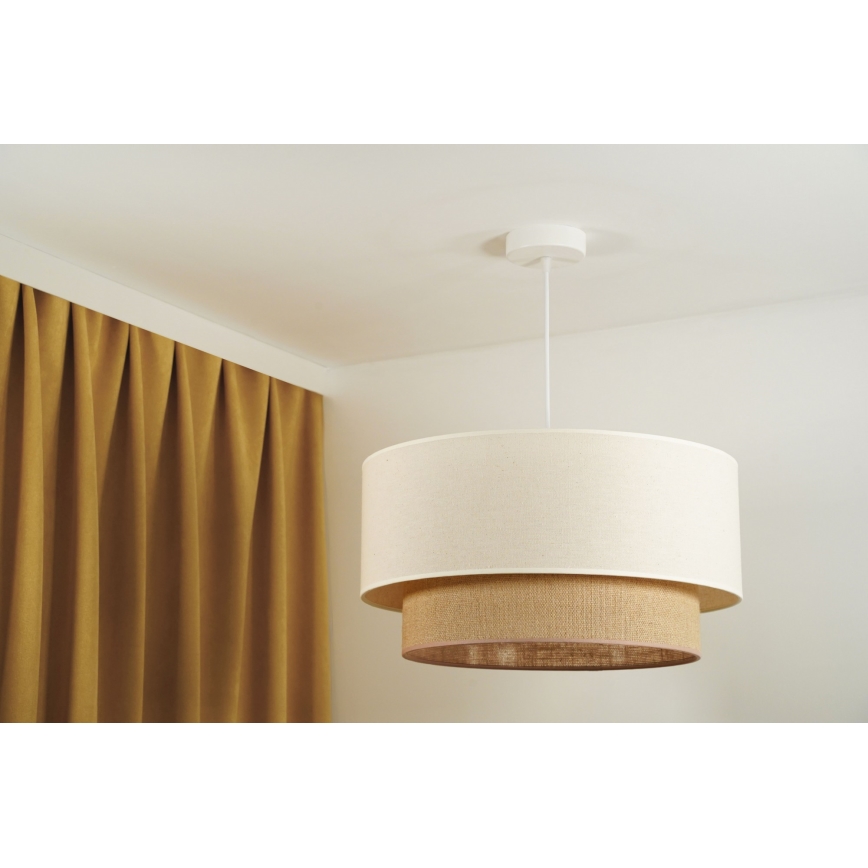 Duolla - Lühter BOHO 1xE27/15W/230V beež/pruun
