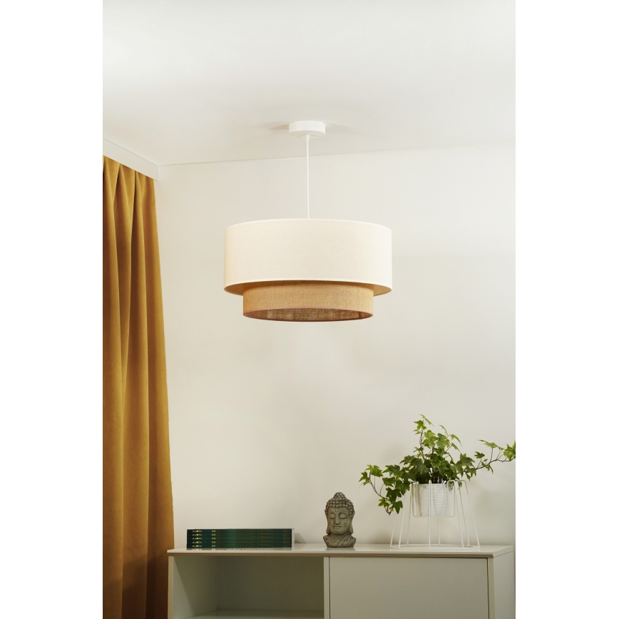 Duolla - Lühter BOHO 1xE27/15W/230V beež/pruun