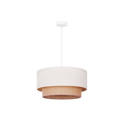 Duolla - Lühter BOHO 1xE27/15W/230V beež/pruun