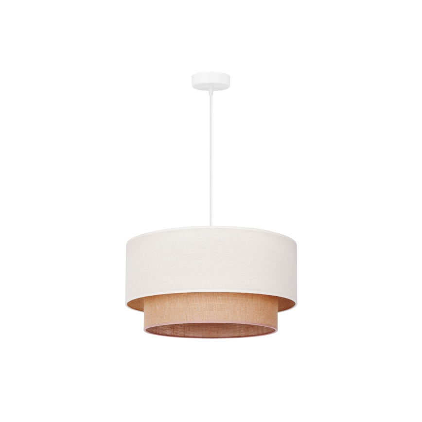 Duolla - Lühter BOHO 1xE27/15W/230V beež/pruun