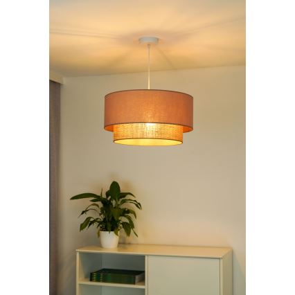 Duolla - Lühter BOHO 1xE27/15W/230V d. 45 cm beež/pruun