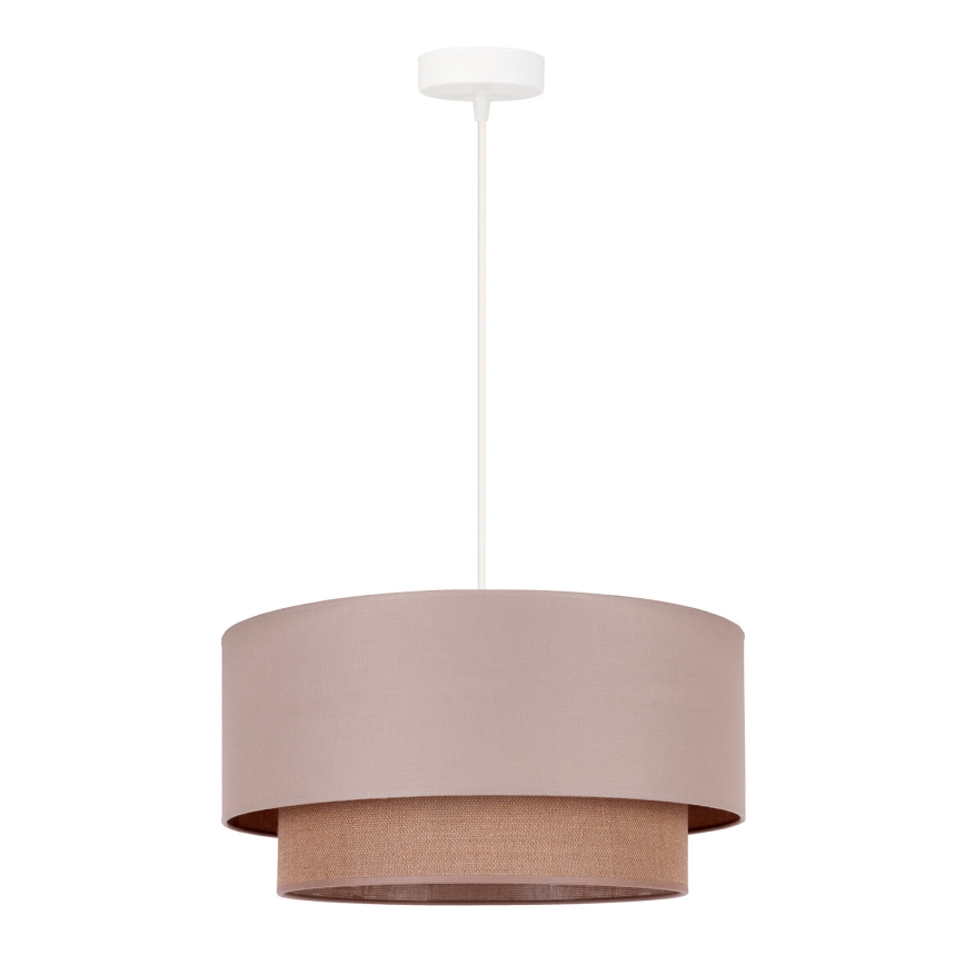 Duolla - Lühter BOHO 1xE27/15W/230V d. 45 cm beež/pruun
