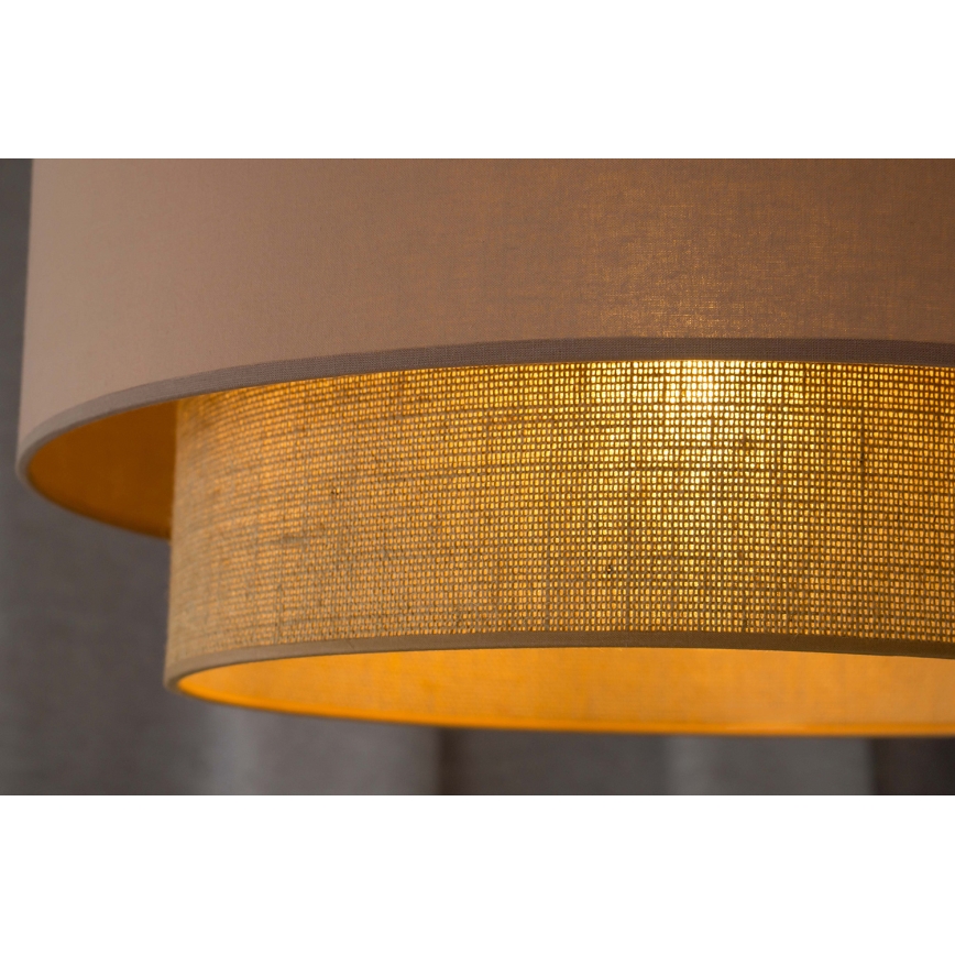 Duolla - Lühter BOHO 1xE27/15W/230V d. 45 cm beež/pruun