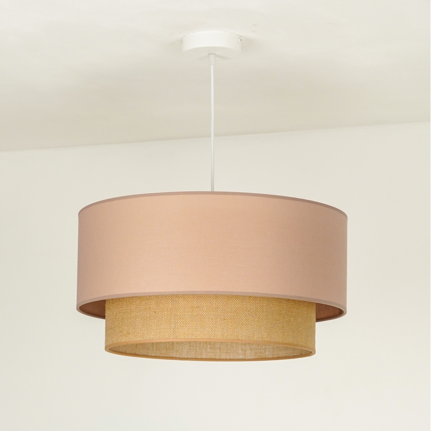 Duolla - Lühter BOHO 1xE27/15W/230V d. 45 cm beež/pruun