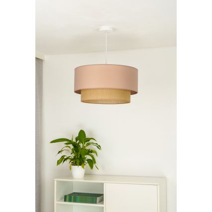 Duolla - Lühter BOHO 1xE27/15W/230V d. 45 cm beež/pruun