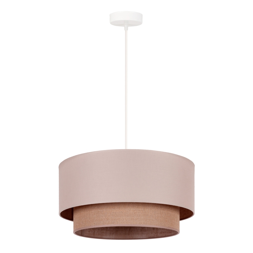 Duolla - Lühter BOHO 1xE27/15W/230V d. 45 cm beež/pruun