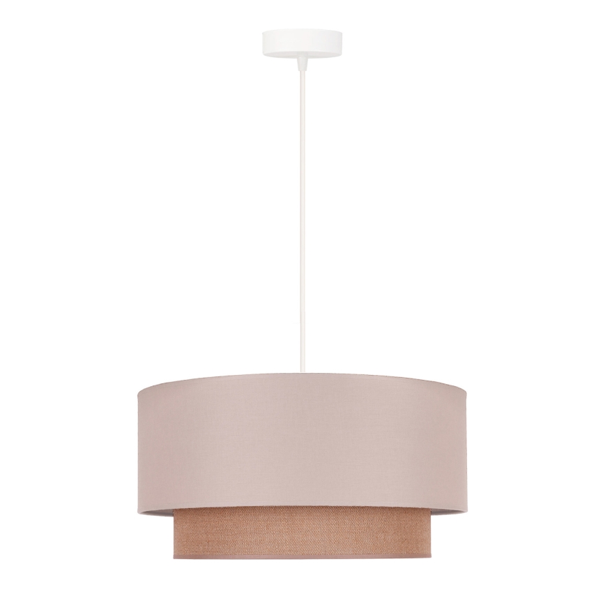 Duolla - Lühter BOHO 1xE27/15W/230V d. 45 cm beež/pruun
