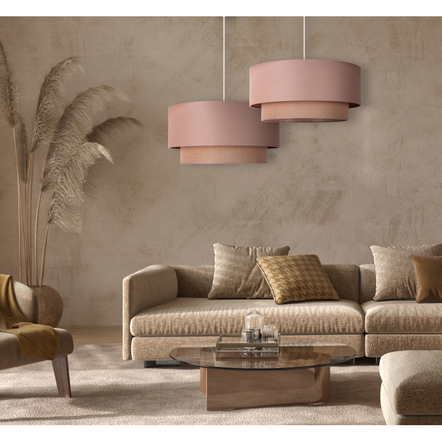 Duolla - Lühter BOHO 1xE27/15W/230V d. 45 cm beež/pruun