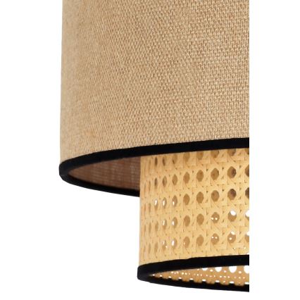 Duolla - Lühter BOHO 1xE27/15W/230V d. 45 cm beež/rotang