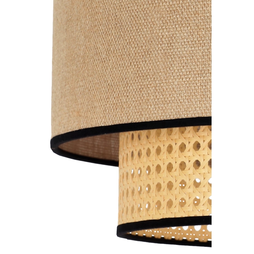 Duolla - Lühter BOHO 1xE27/15W/230V d. 45 cm beež/rotang
