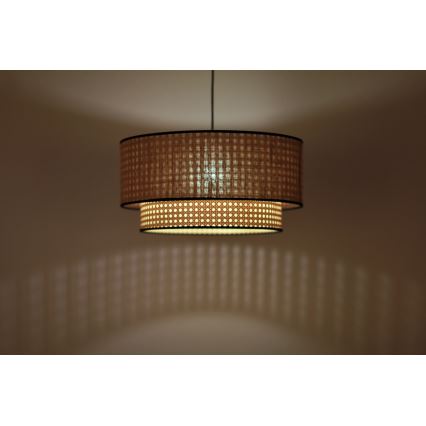 Duolla - Lühter BOHO 1xE27/15W/230V d. 45 cm beež/rotang