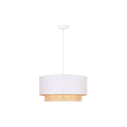 Duolla - Lühter BOHO 1xE27/15W/230V d. 45 cm kreemjas/punutud