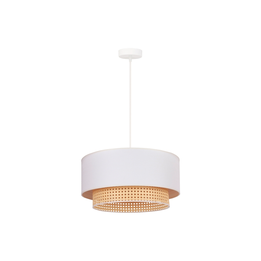 Duolla - Lühter BOHO 1xE27/15W/230V d. 45 cm kreemjas/punutud