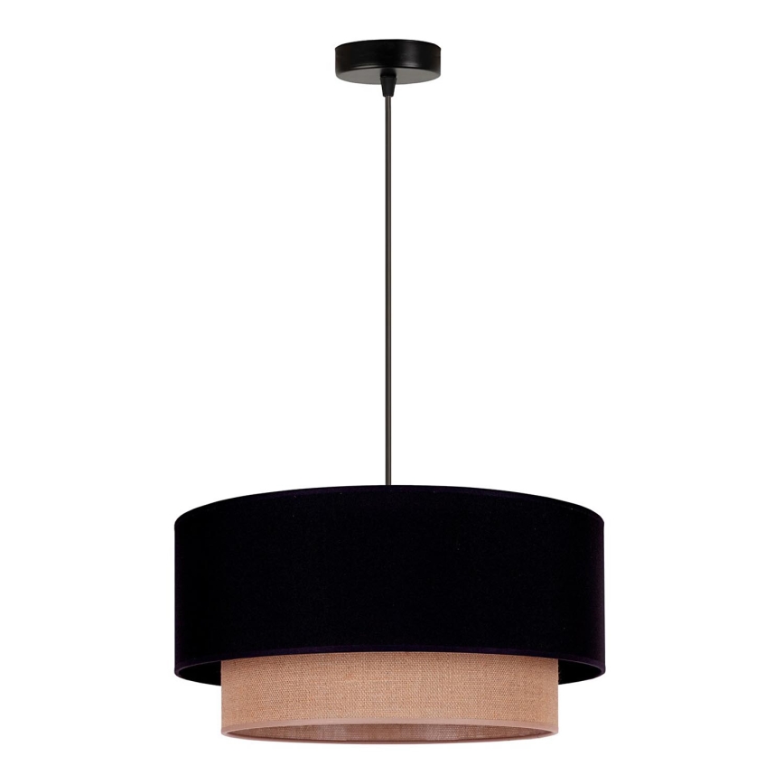 Duolla - Lühter BOHO 1xE27/15W/230V d. 45 cm must/pruun