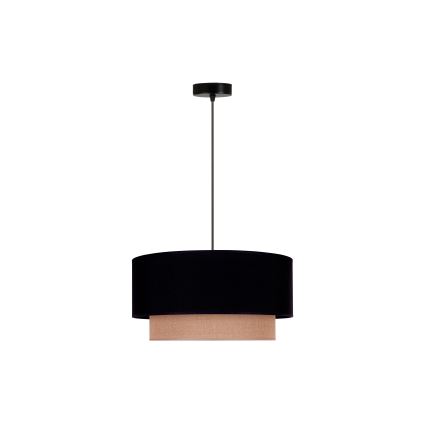 Duolla - Lühter BOHO 1xE27/15W/230V d. 45 cm must/pruun