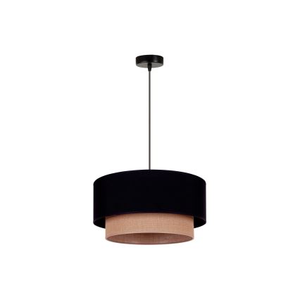 Duolla - Lühter BOHO 1xE27/15W/230V d. 45 cm must/pruun