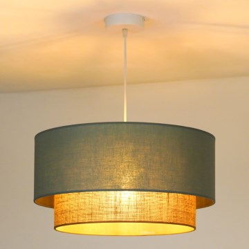 Duolla - Lühter BOHO 1xE27/15W/230V d. 45 cm roheline/pruun