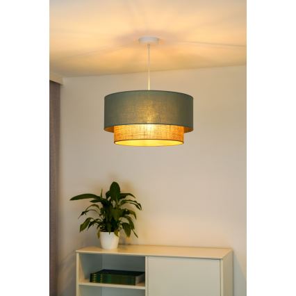 Duolla - Lühter BOHO 1xE27/15W/230V d. 45 cm roheline/pruun