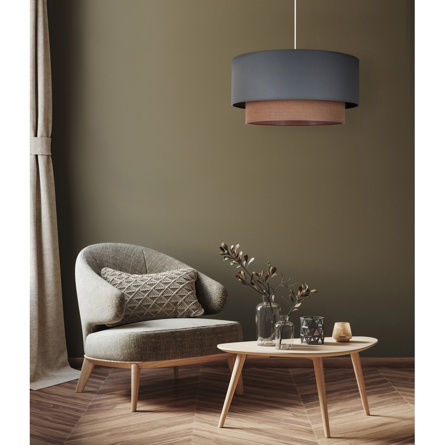 Duolla - Lühter BOHO 1xE27/15W/230V d. 45 cm roheline/pruun
