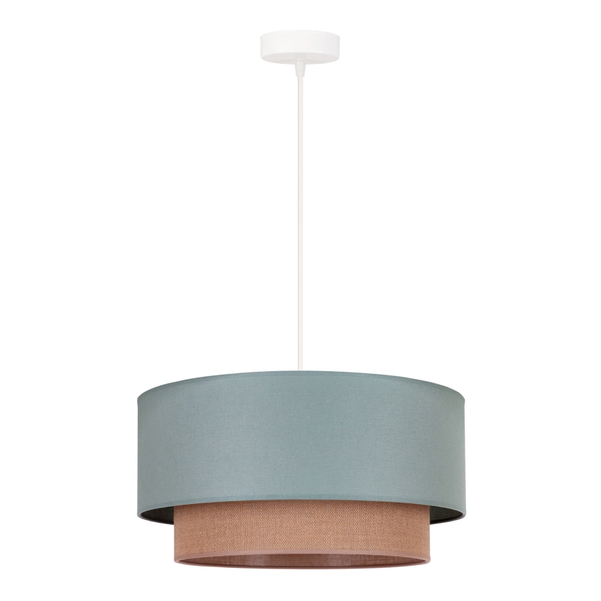 Duolla - Lühter BOHO 1xE27/15W/230V d. 45 cm roheline/pruun