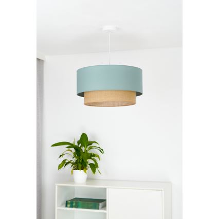 Duolla - Lühter BOHO 1xE27/15W/230V d. 45 cm roheline/pruun