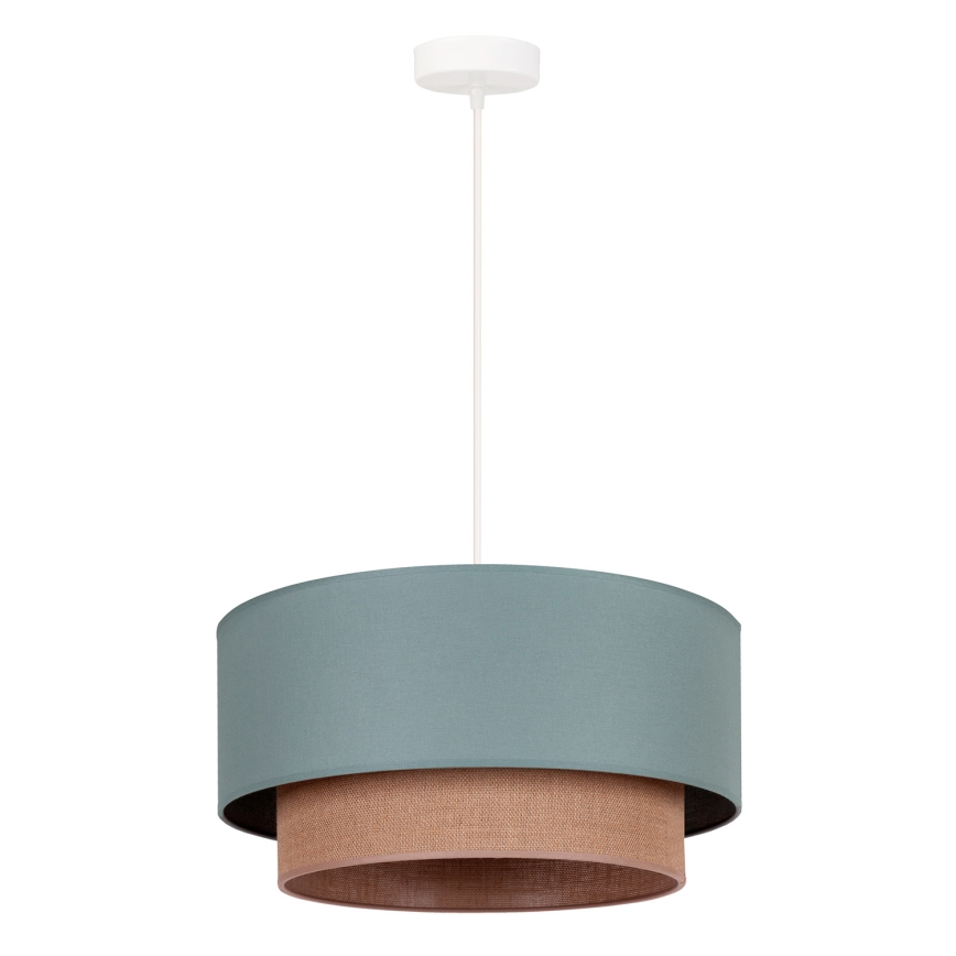 Duolla - Lühter BOHO 1xE27/15W/230V d. 45 cm roheline/pruun
