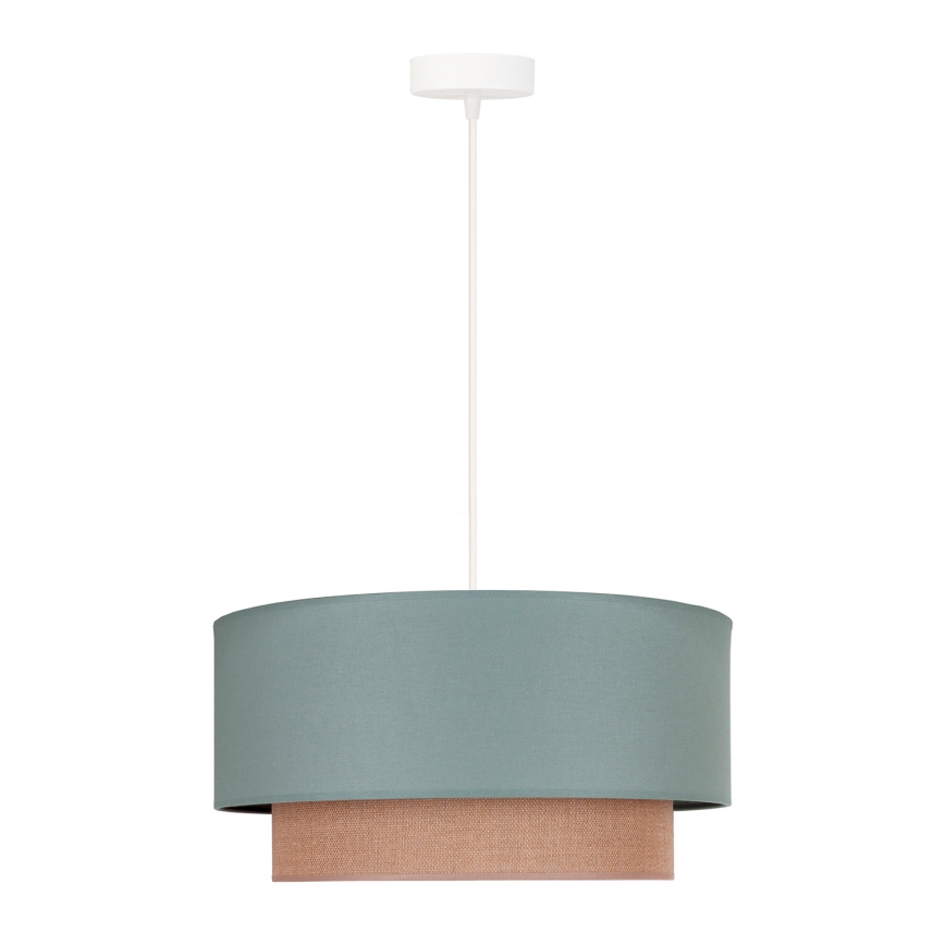 Duolla - Lühter BOHO 1xE27/15W/230V d. 45 cm roheline/pruun
