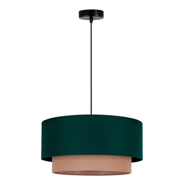 Duolla - Lühter BOHO 1xE27/15W/230V d. 45 cm roheline/pruun