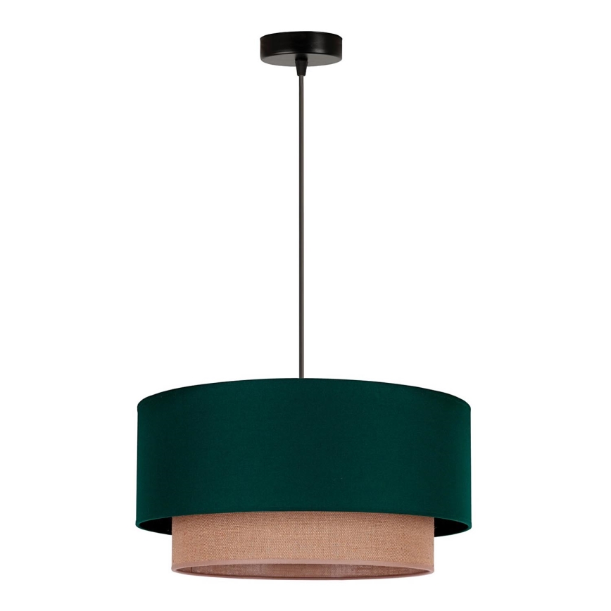 Duolla - Lühter BOHO 1xE27/15W/230V d. 45 cm roheline/pruun