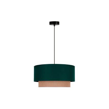 Duolla - Lühter BOHO 1xE27/15W/230V d. 45 cm roheline/pruun