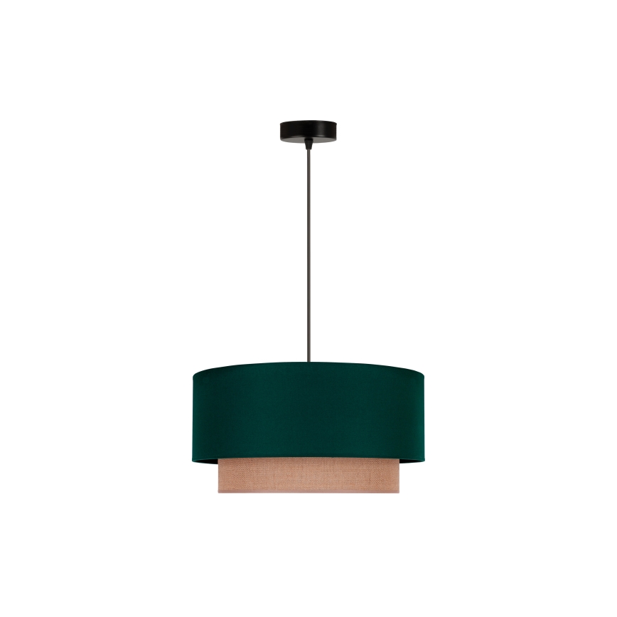Duolla - Lühter BOHO 1xE27/15W/230V d. 45 cm roheline/pruun