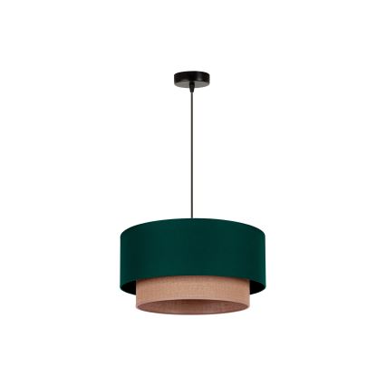 Duolla - Lühter BOHO 1xE27/15W/230V d. 45 cm roheline/pruun