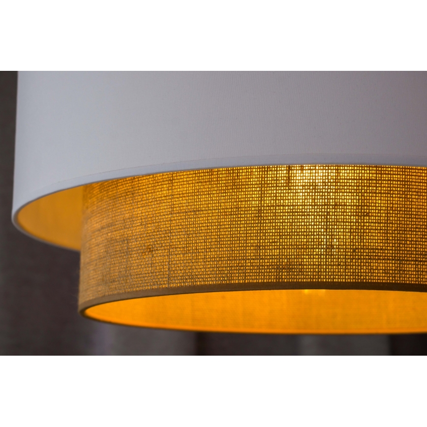 Duolla - Lühter BOHO 1xE27/15W/230V d. 45 cm valge/pruun