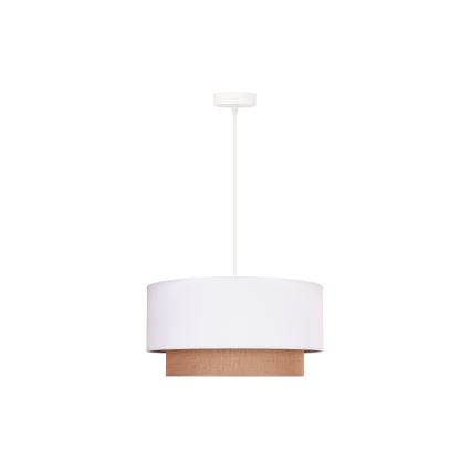 Duolla - Lühter BOHO 1xE27/15W/230V d. 45 cm valge/pruun