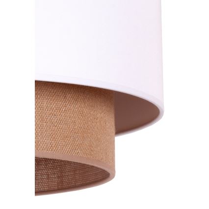 Duolla - Lühter BOHO 1xE27/15W/230V d. 45 cm valge/pruun