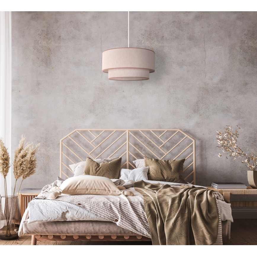 Duolla - Lühter BOHO 1xE27/40W/230V d. 45 cm beež