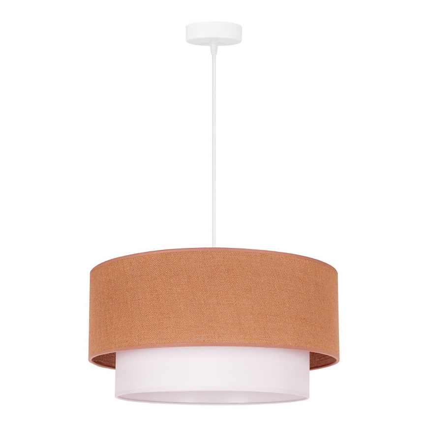 Duolla - Lühter BOHO 1xE27/40W/230V d. 45 cm beež/valge